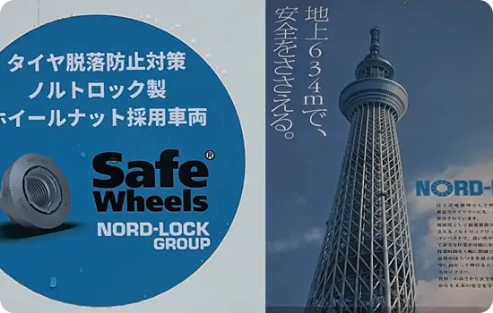 ノルトロックホイールナット タイヤ脱落防止